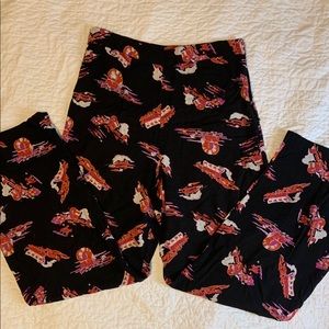 Western print trousers